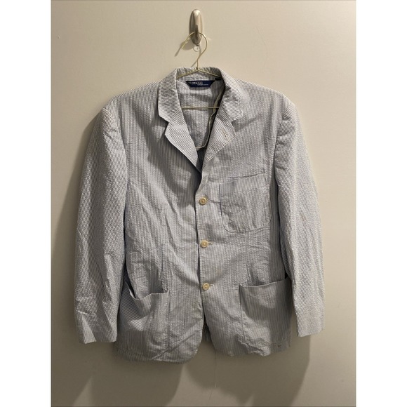 Polo Ralph Lauren Seersucker Blazer/Jacket Size Med